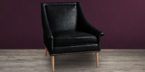 Cornis Classic Lounge Chair In Black Colour by Dreamzz Furniture