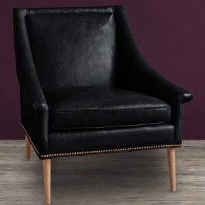 Cornis Classic Lounge Chair In Black Colour by Dreamzz Furniture