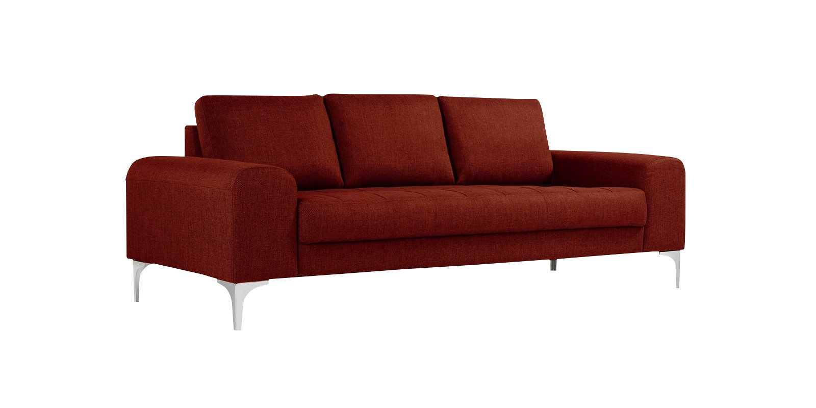 Stunning Three Seater Sofa In Burnt Orrange Colour