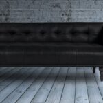 Tempting Three Seater Sofa In Black Colour