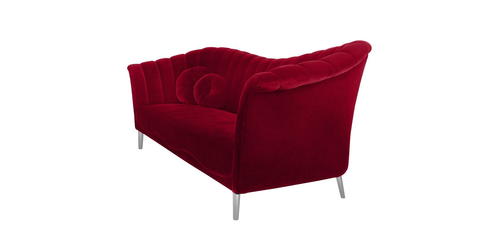 Ikon Three Seater Sofa In Cranberry Colour