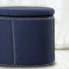 Ravishing Cylindrical Ottoman In Blue Colour