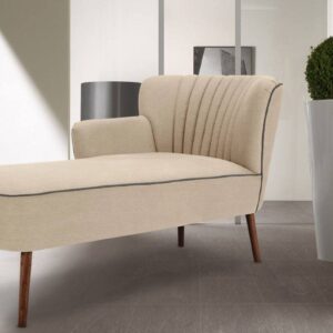 Iconic LHS Chaise Lounger in Beige Colour by Dreamzz Furniture
