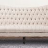 Chic Style Three Seater Chesterfield Sofa In Beige Colour