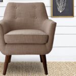 Burnaby Opulent Accent Chair in Light Brown Colour