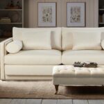 Ethnic 2 Seater Sofa in Beige Colour by Dreamzz Furniture