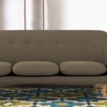 Dustin Stylish Three Seater Sofa In Grey Colour