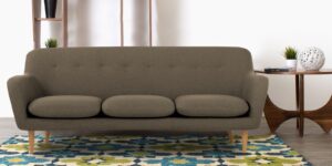 Dustin Stylish Three Seater Sofa In Grey Colour