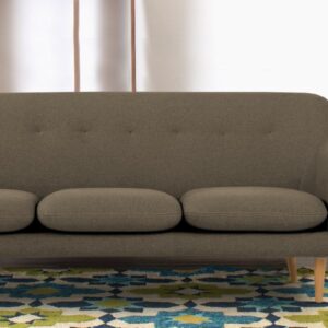 Dustin Stylish Three Seater Sofa In Grey Colour