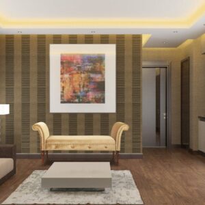 Timeless Royal Settee In Gold & Brown Colour