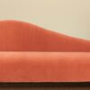 Boltic Two Seater Sofa In Orange Velvet