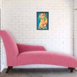 Majestic Accent Chaise In Pink Colour