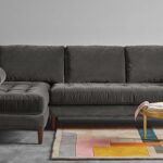 Daryl RHS Three Seater Sofa In Grey Colour