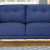 Sienna 2 Seater Sofa in Ink Blue Colour by Dreamzz Furniture