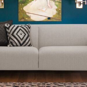 Cretel Three Seater Sofa In Light Grey Colour