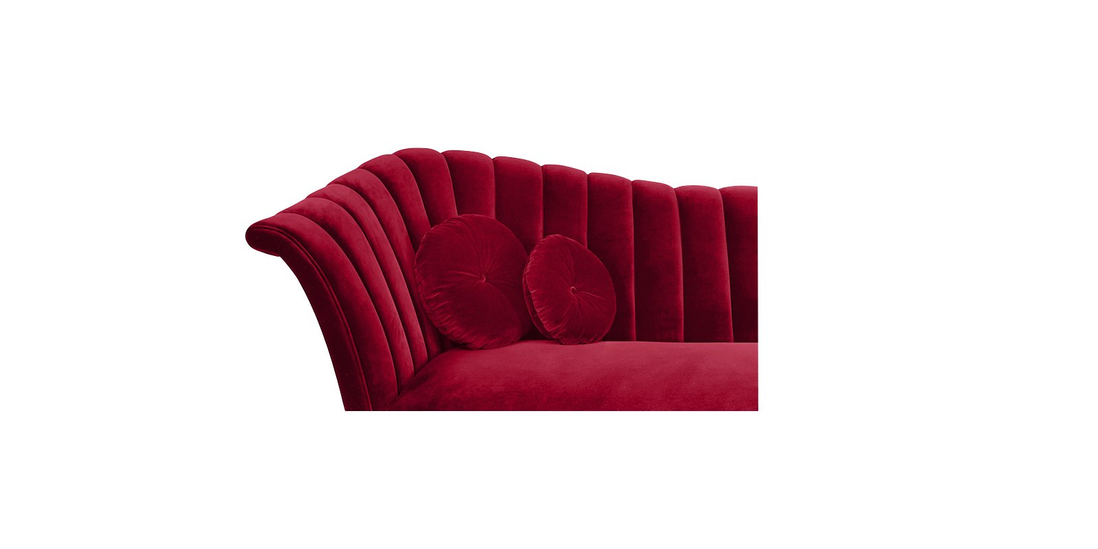 Ikon Three Seater Sofa In Cranberry Colour