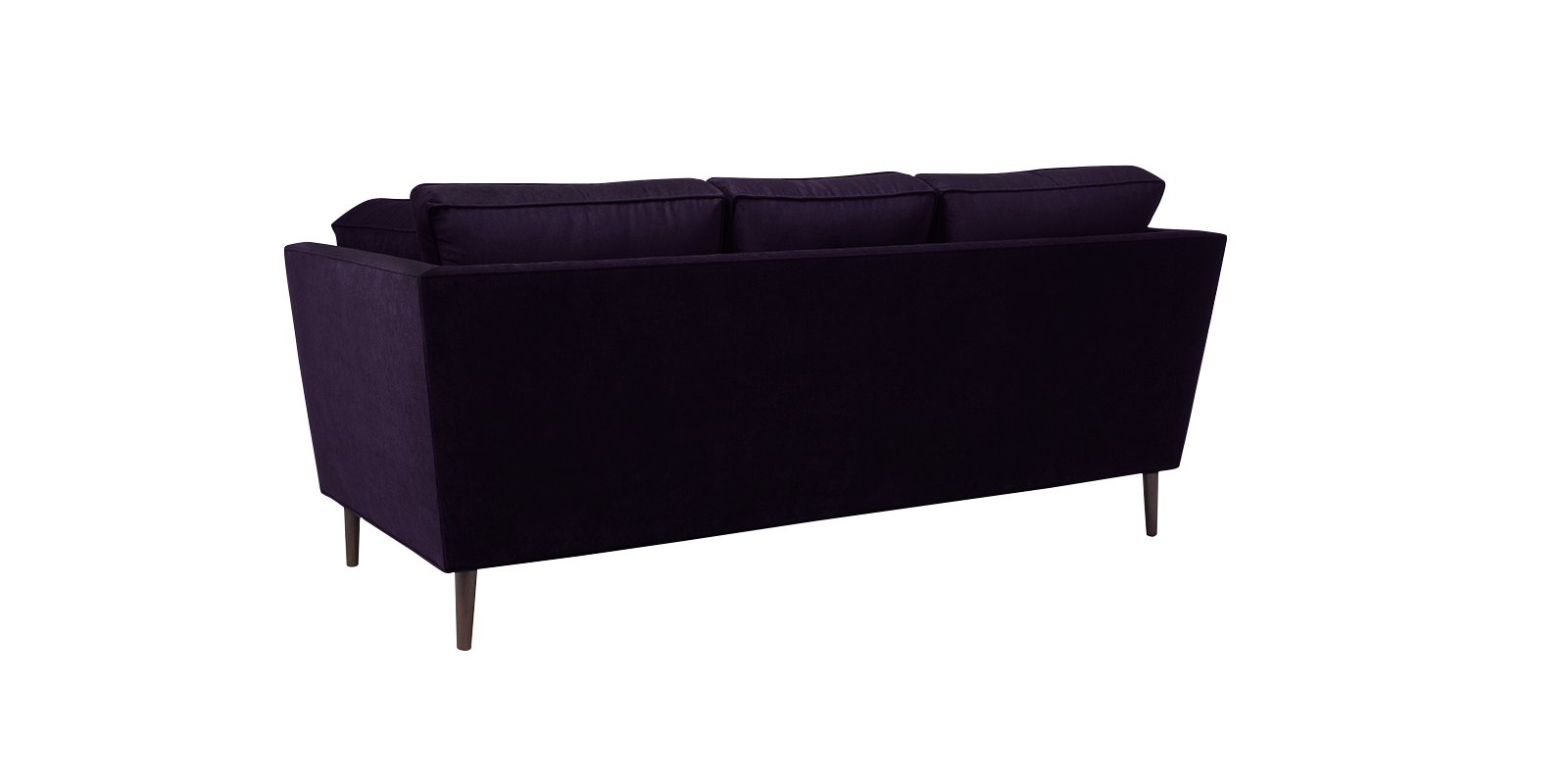 Tassel Three Seater Sofa in Dark Purple Colour