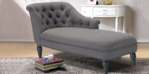 Krasto RHS Chaise Lounger in Grey Colour by Dreamzz Furniture