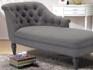 Krasto LHS Chaise Lounger in Grey Colour by Dreamzz Furniture