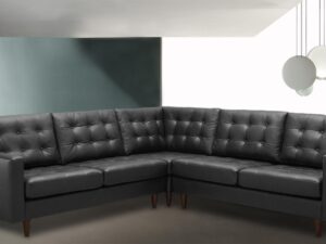 Norsborg Black Letterette L Shape sofa