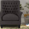 Quench Lounge Chair in Brownish Grey Colour By Dreamzz Furniture