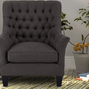 Quench Lounge Chair in Brownish Grey Colour By Dreamzz Furniture