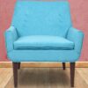 Hall Classic Accent Chair In Ocean Blue Colour