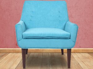 Hall Classic Accent Chair In Ocean Blue Colour