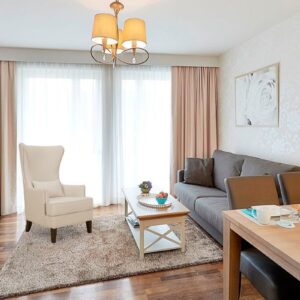 Bristo Wing Chair in Beige Colour by Dreamzz Furniture