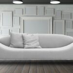 Astonishing 3 Seater Sofa in Shiny Light Grey Colour by Dreamzz Furniture