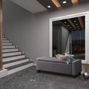 Absolute Settee With Storage In Grey Colour