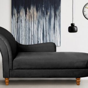 Eloquent Chaise In Black Colour