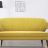 Adrian Two Seater Sofa In Yellow Colour