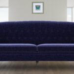 Felicity Three Seater Sofa In Navy Blue Colour