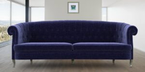 Felicity Three Seater Sofa In Navy Blue Colour
