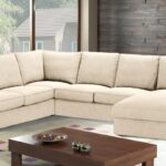 Kappa Sleek LHS Sofa with Lounger in Light Beige Colour by Dreamzz Furniture