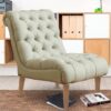Doloris Slipper Chair in Beige Colour By Dreamzz Furniture