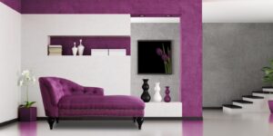 Exclusive Princess RHS Chaise in Dark Purple Colour by Dreamzz Furniture
