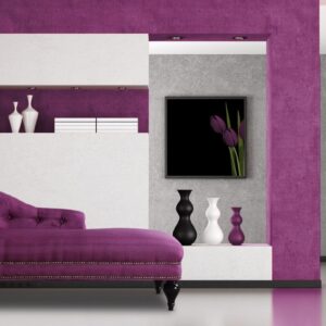 Exclusive Princess RHS Chaise in Dark Purple Colour by Dreamzz Furniture