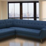 Annabel RHS Sofa in Blue Colour by Dreamzz Furniture