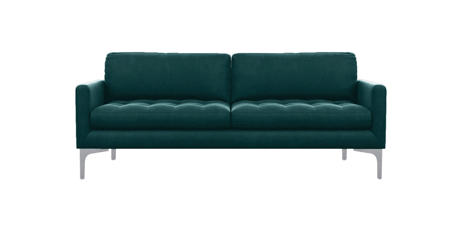 Resplendent 3 Seater Sofa in Green Colour by Dreamzz Furniture