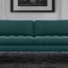 Resplendent 3 Seater Sofa in Green Colour by Dreamzz Furniture