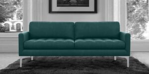 Resplendent 3 Seater Sofa in Green Colour by Dreamzz Furniture
