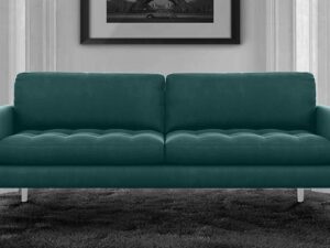 Resplendent 3 Seater Sofa in Green Colour by Dreamzz Furniture