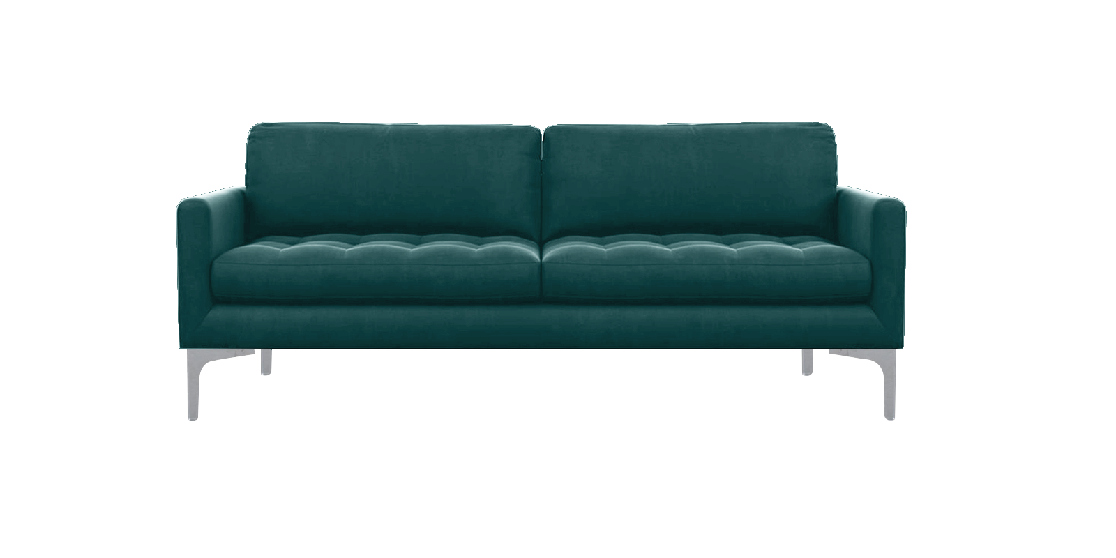 Resplendent 3 Seater Sofa in Green Colour by Dreamzz Furniture