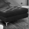 Dazzling Upholstered Stool in Grey Colour