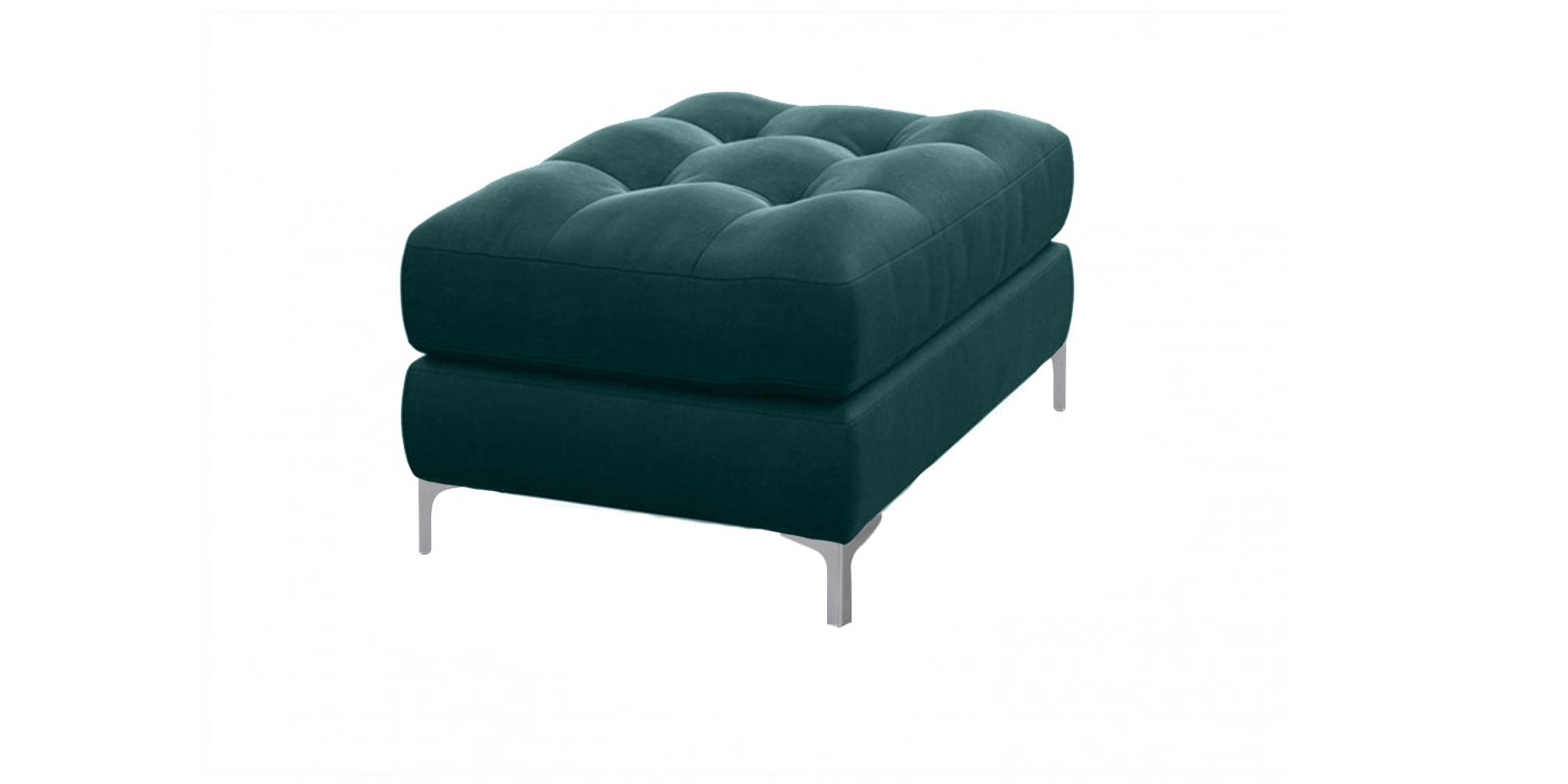 Dazzling Upholstered Stool in Green colour by Dreamzz Furniture