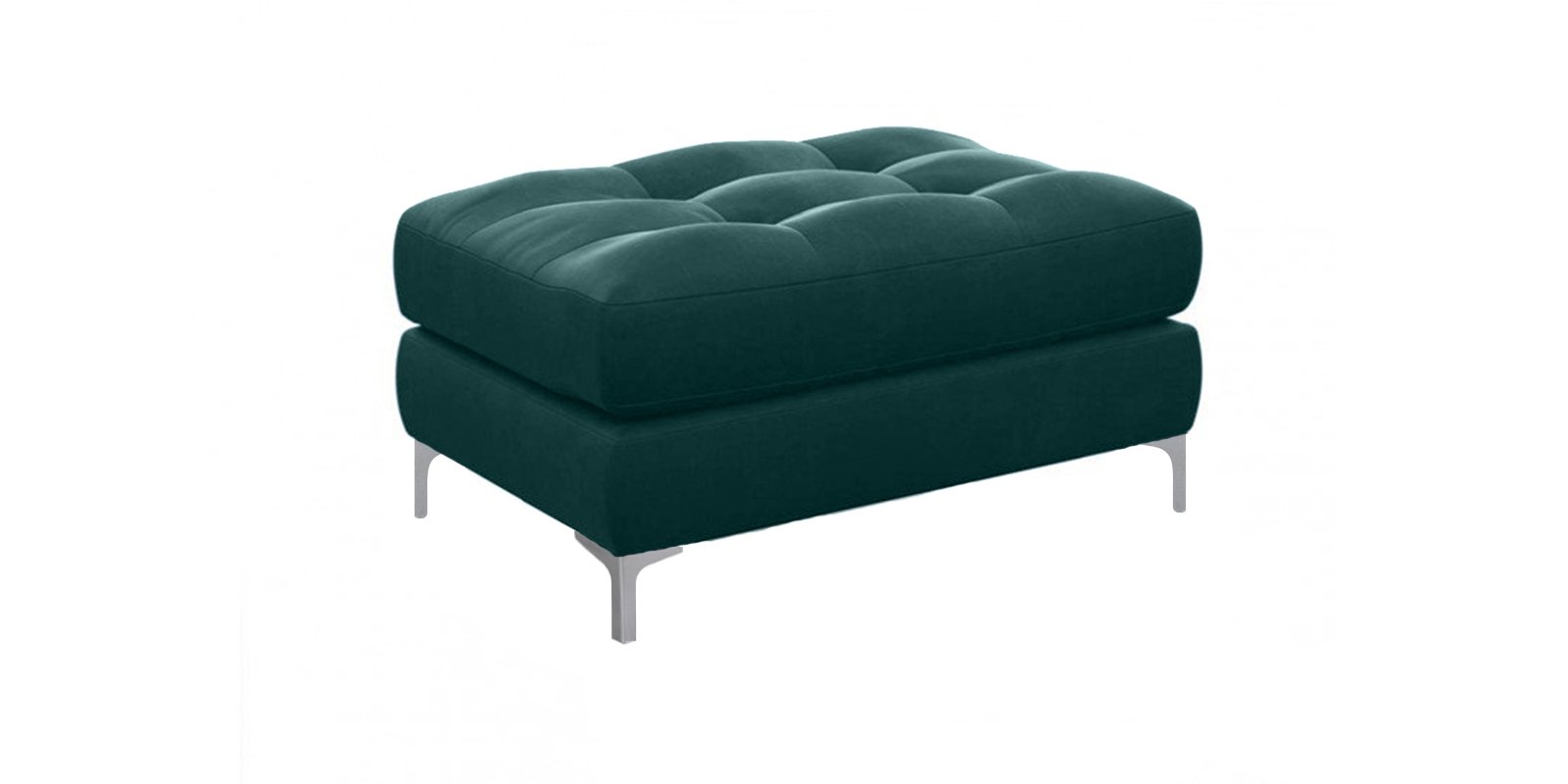 Dazzling Upholstered Stool in Green colour by Dreamzz Furniture