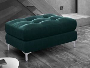 Dazzling Upholstered Stool in Green colour by Dreamzz Furniture