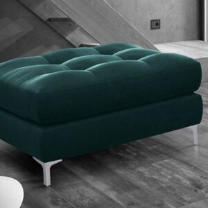 Dazzling Upholstered Stool in Green colour by Dreamzz Furniture